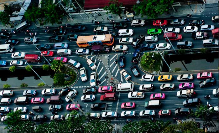 Tráfico en Bangkok