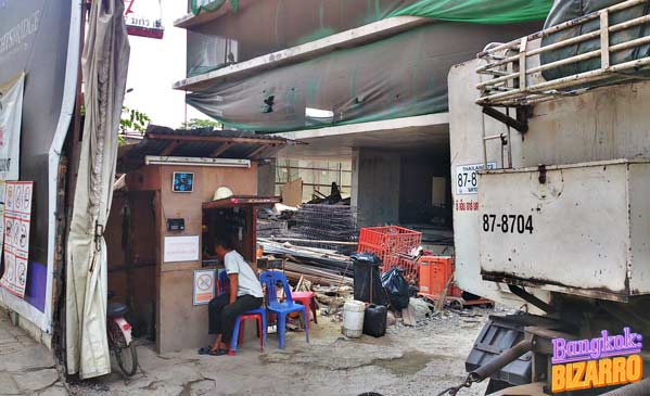 Obreros construcción en Bangkok Tailandia