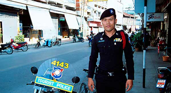 Policía turística en Tailandia