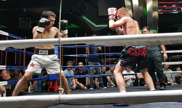 Pelea de boxeo en Tailandia
