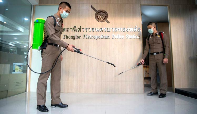 Policía Tailandia Covid19
